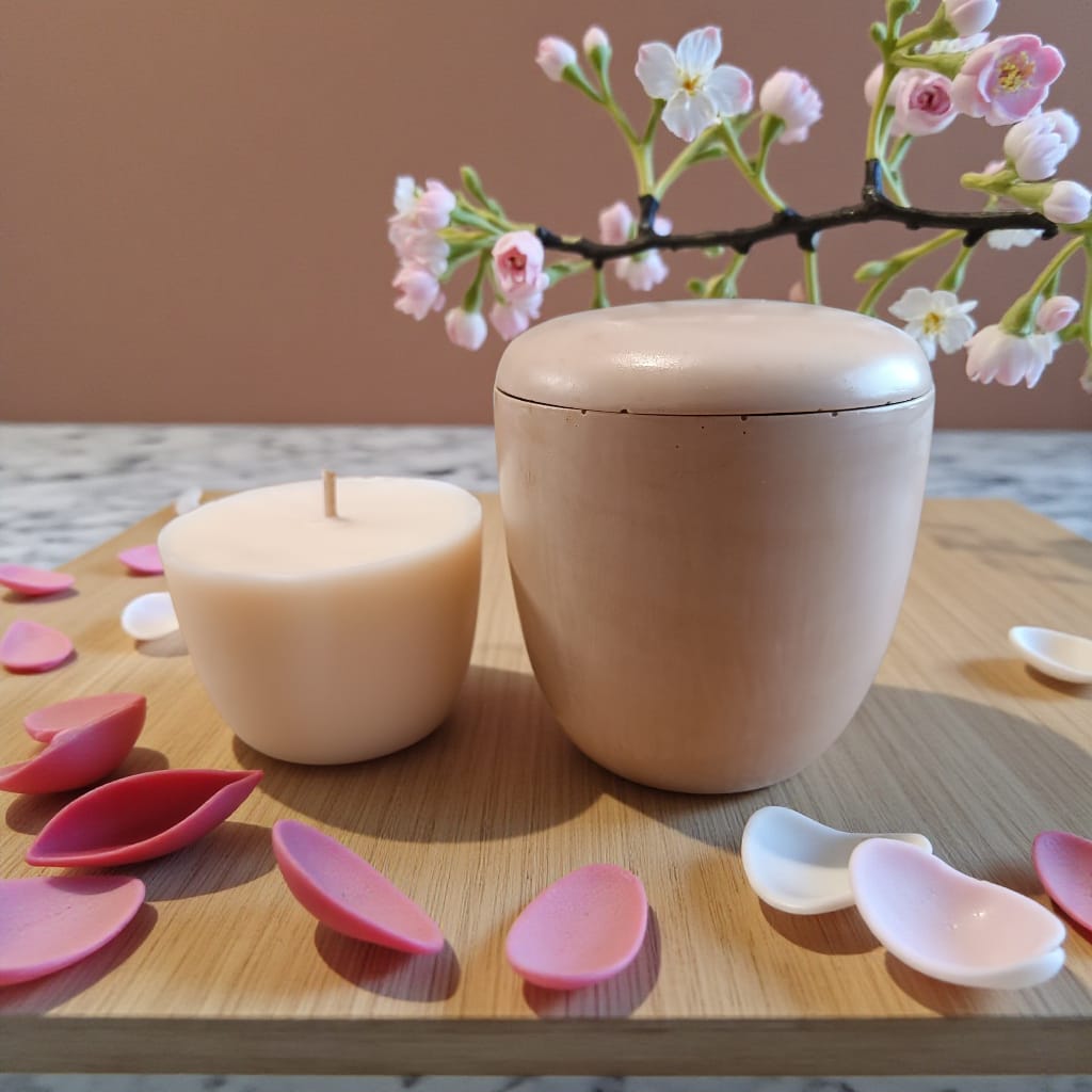 Bougie rechargeable collection Julia pot + recharge 