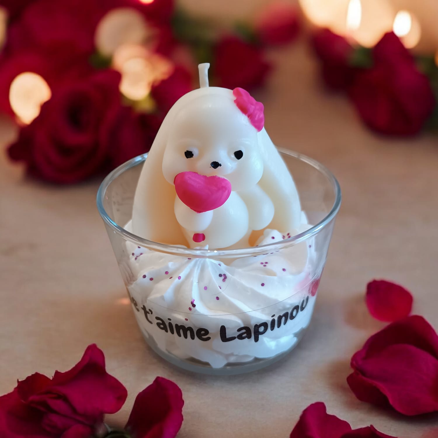 Bougie chantilly parfum fruits du dragon