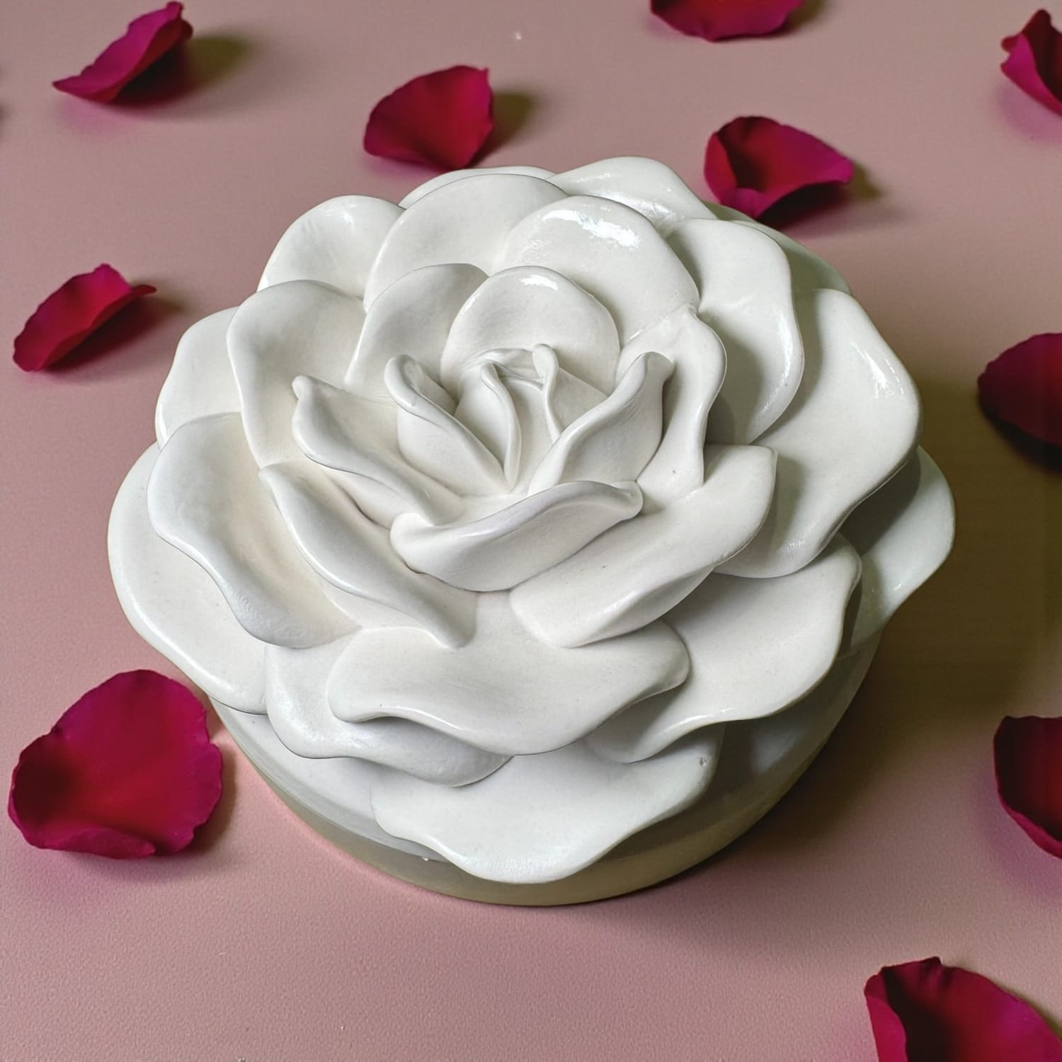 Bougie rechargeable collection Emy, grand format pot + recharge Vue 2