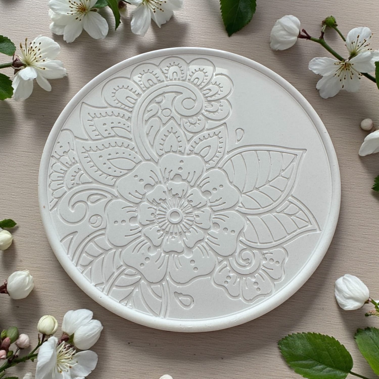 Plateau pour mettre sous les bougies