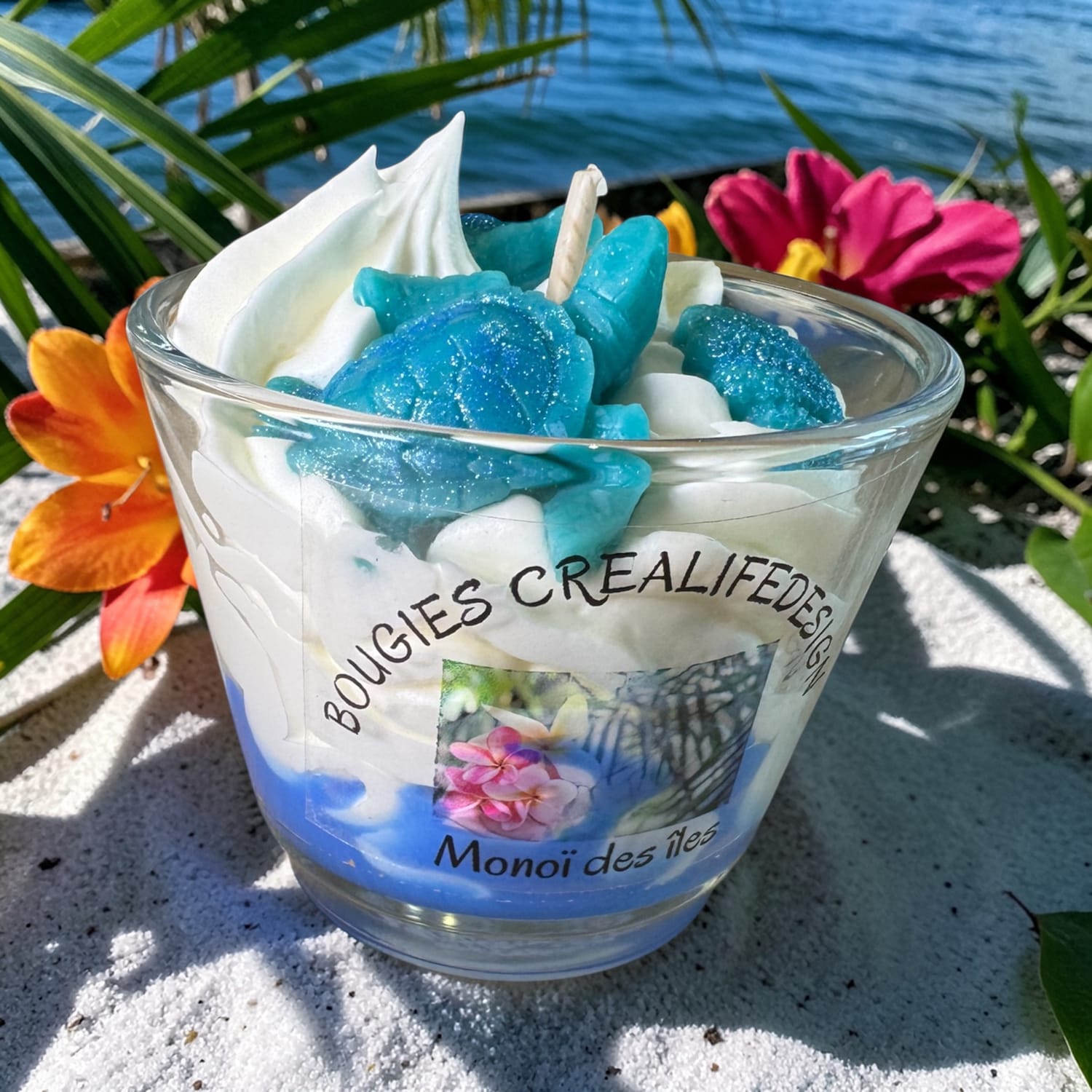 Bougie chantilly parfum Monoï des îles 