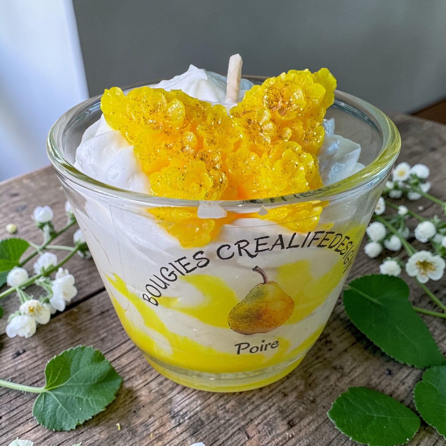 Bougie chantilly parfum Poire