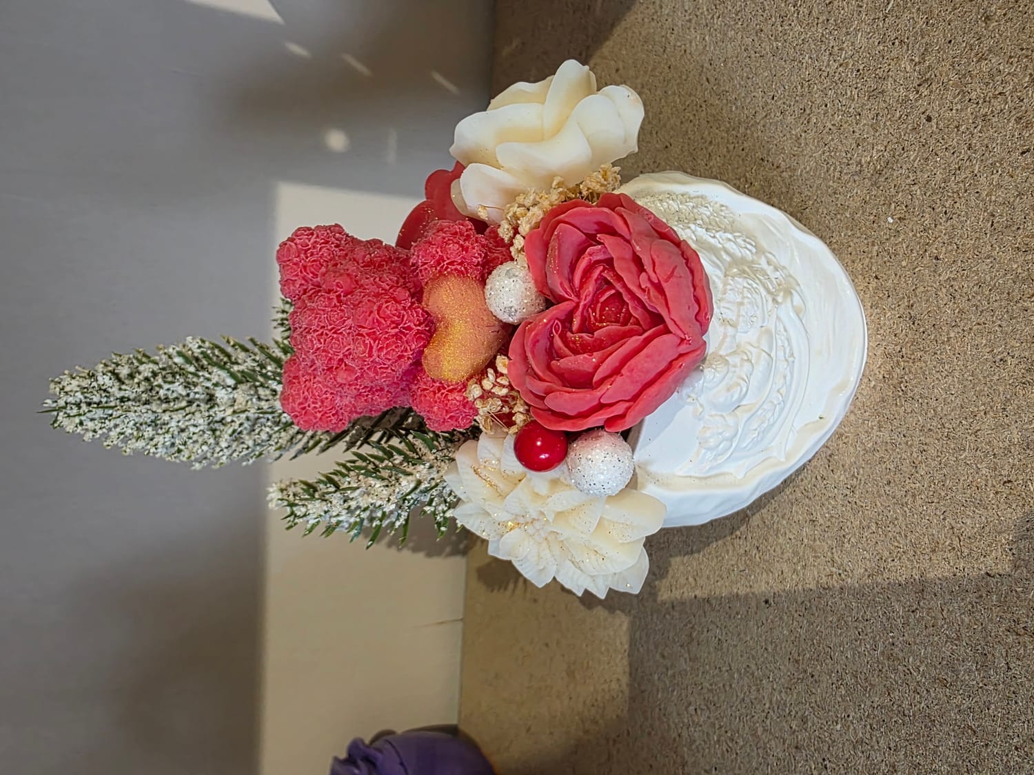 Bouquet ourson Noël 