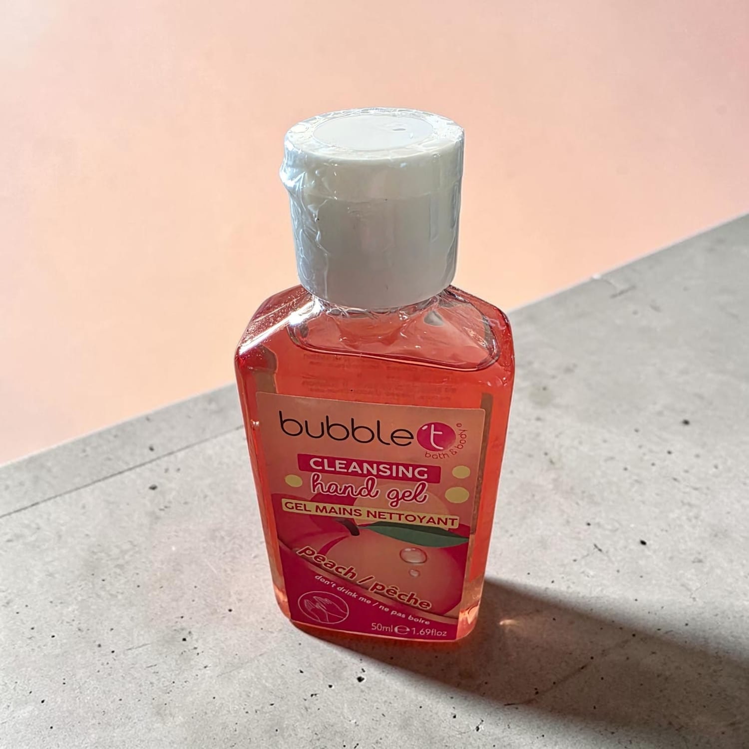 Gel nettoyant mains pêche 